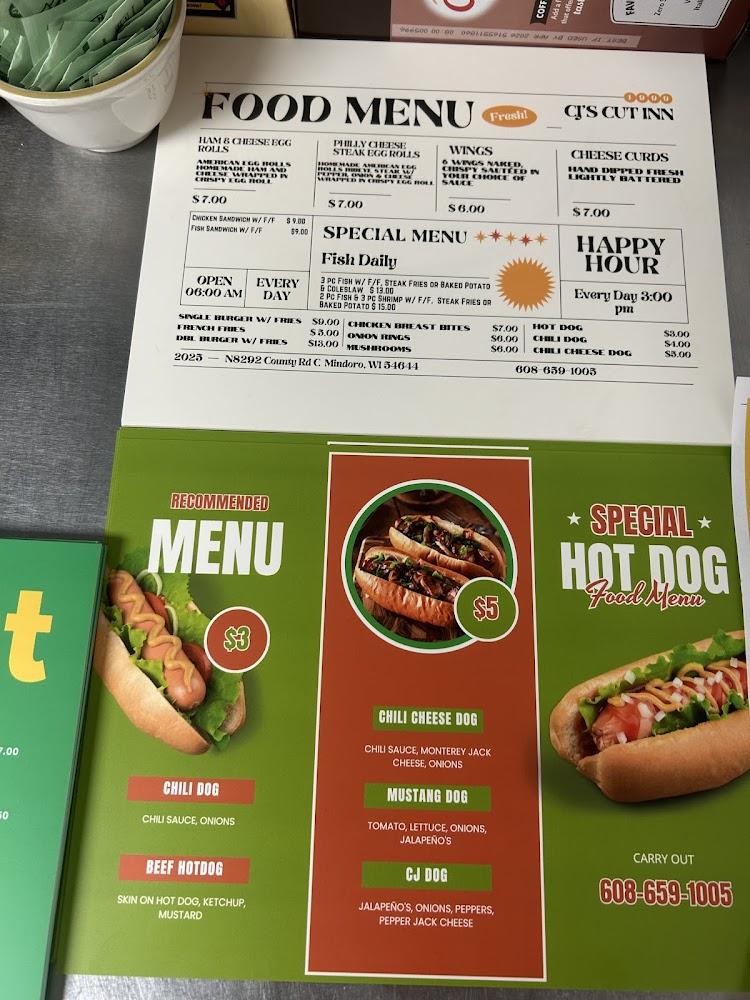 CJ's Cut Inn Restaurant/Bar Menu image 3